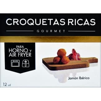 Croquetas de jamón ibérico para horno y air fryer estuche 300 g - Croquetas Ricas