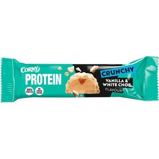 Protein barrita de proteínas vainilla y chocolate blanco con 30% de proteínas sin azúcares envase 45 g - Corny