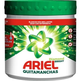 Quitamanchas en polvo Diamond Bright para ropa blanca tarro 500 g - Ariel