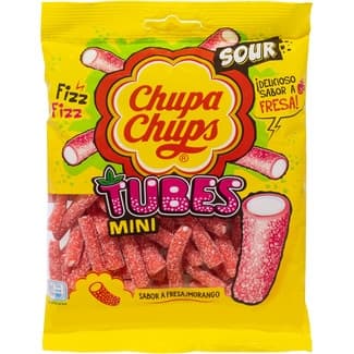Regalices rellenos sabor fresa bolsa 150 g - Chupa Chups