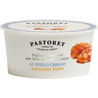 Yogur griego azucarado con manzana con leche de vacas de pasto sin gluten envase 150 g - Pastoret