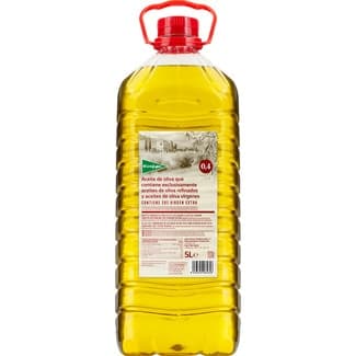 Aceite de oliva suave 0,4º contiene aceites refinados, vírgenes y 20% de virgen extra garrafa 5 l - El Corte Ingles