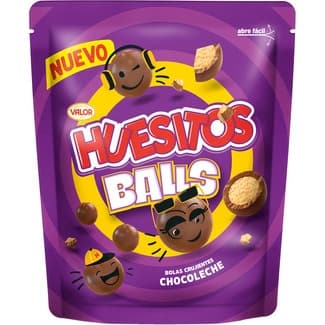 Bolas crujientes de chocolate con leche bolsa 140 g - Valor Huesitos