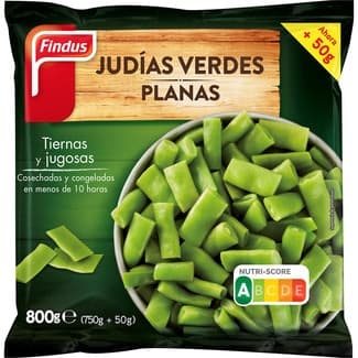 Judías verdes planas bolsa 800 g - Findus