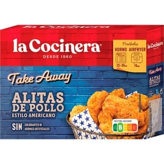 Take away alitas de pollo al estilo americano envase 400 g - La Cocinera