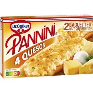 4 quesos 2 baguettes estuche 250 g - Dr.oetker Pannini