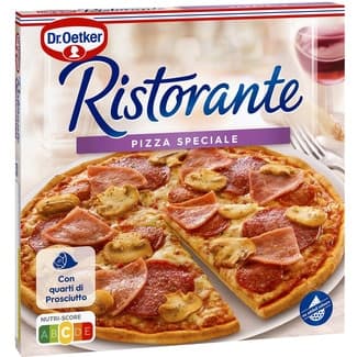 Pizza con jamón salami y champiñones Speciale estuche 330 g - Dr.oetker Ristorante