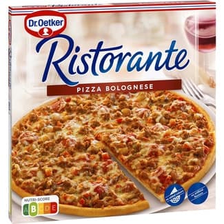 Pizza con carne de ternera Bolognesa estuche 375 g - Dr.oetker Ristorante