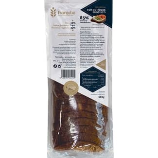 Pan de molde proteico 85% menos de carbohidratos envase 500 g - Franjuba