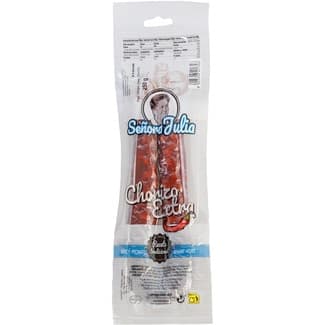 Chorizo extra picante sin gluten sin lactosa pieza 250 g - Señora Julia
