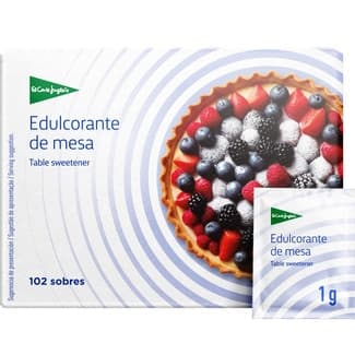 Edulcorante de mesa en sobres envase 100 sobres - El Corte Ingles