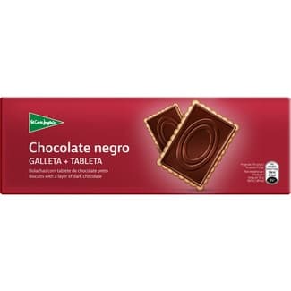 Galletas con tableta de chocolate negro estuche 150 g - El Corte Ingles