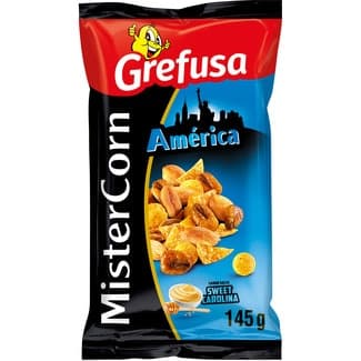 América cóctel de frutos secos sabor a salsa Sweet Carolina bolsa 180 g - Grefusa Mister Corn