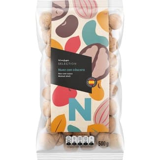 Nueces con cáscara bolsa 500 g - El Corte Ingles Selection