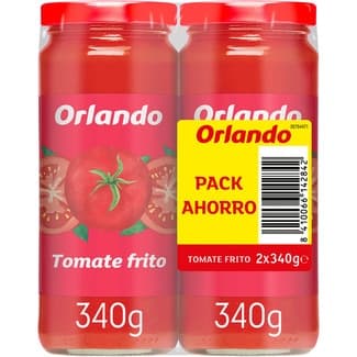 Tomate frito sin gluten pack 2 frasco 340 g - Orlando