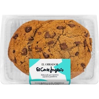 Cookies con pepitas de chocolate 4 unidades envase 300 g - El Obrador El Corte Ingles