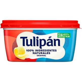 Margarina original sin aceite de palma sin gluten tarrina 400 g - Tulipan