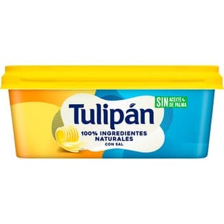 Margarina con sal sin aceite de palma sin gluten tarrina 225 g - Tulipan