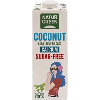 Bebida de coco con calcio ecológica sin azúcar brik 1 l - Naturgreen