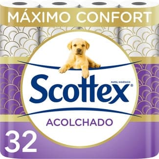 Papel higiénico Acolchado 3 capas paquete 32 rollos - Scottex