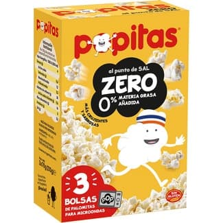 Zero palomitas al punto de sal pack 3x70g envase 210 g - Popitas