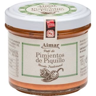 Paté de pimientos del piquillo frasco 105 g - Aimar