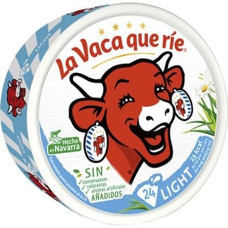 Queso fundido light 24 porciones caja 375 g pack ahorro - La Vaca Que Rie