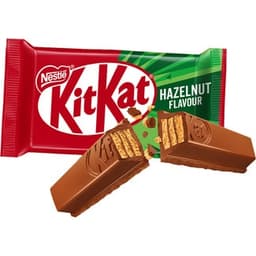 Barritas de galleta recubiertas de chocolate con leche sabor avellanas pack 3 envases 41,5 g - Nestle Kitkat