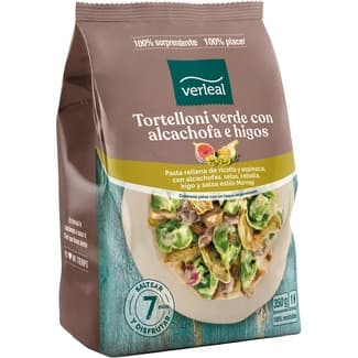 Tortellini verde con alcachofa e higos bolsa 350 g - Verleal