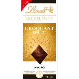 Croquant chocolate negro con galleta tableta 100 g - Lindt Excellence