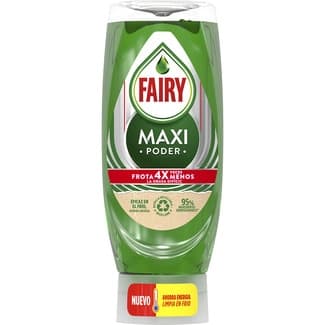 Lavavajillas a mano concentrado Maxi poder limpia en frío botella 450 ml - Fairy