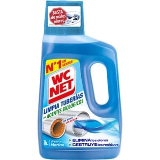 Limpia tuberías en gel con agentes biológicos botella 1 l - Wc Net
