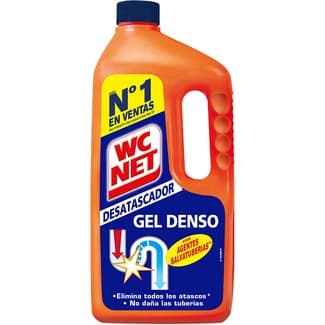 Desatascador de tuberías bloqueadas Gel Denso botella 1 l - Wc Net
