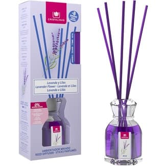 Ambientador mikado Lavanda y Lilas 0% alcohol envase 40 ml - Cristalinas