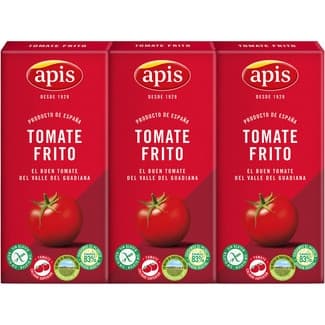 Tomate frito sin gluten pack 3 envase 215 g - Apis