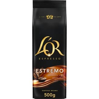 Café en grano Estremo intensidad 11 bolsa 500 g - L'or Espresso