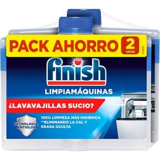 Limpia máquinas de lavavajillas pack 2 botella 250 ml - Finish
