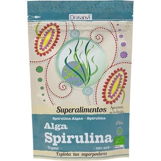 Alga spirulina ecológica sin gluten bolsa 150 g - Drasanvi