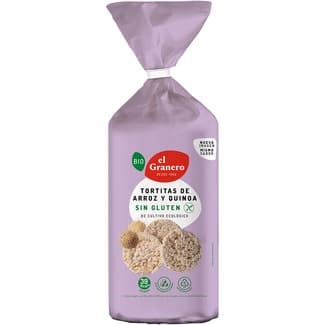 Bio tortitas de arroz y quinoa ecológicas bolsa 120 g - El Granero Integral