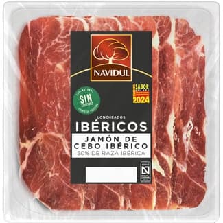 Jamón de cebo ibérico 50% raza ibérica en lonchas sobre 70 g - Navidul