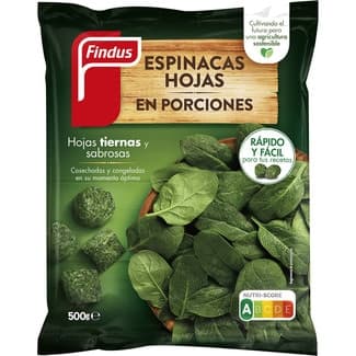 Espinacas en hojas miniporciones bolsa 500 g - Findus