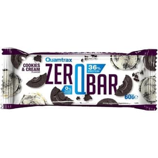 Zero Bar barrita de proteínas sabor a galletas negras con crema envase 60 g - Quamtrax