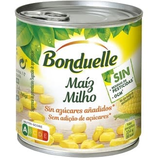 Maíz dulce en grano sin azúcares añadidos lata 285 g neto escurrido - Bonduelle
