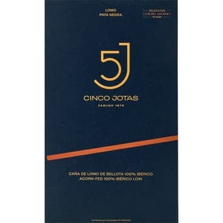 Lomo de bellota 100% ibérico en lonchas envase 80 g - Cinco Jotas