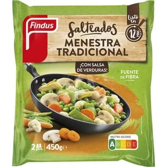 Menestra tradicional 2 raciones bolsa 450 g - Findus