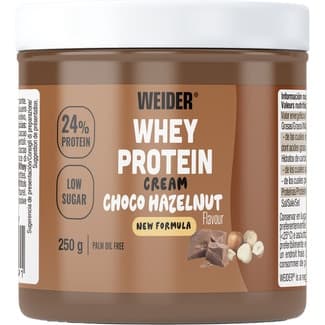 Whey Protein crema de cacao proteica para untar de avellanas y cacao sin gluten bote 250 g sin aceite de palma - Weider