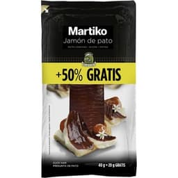 Jamón de pato en lonchas pack 2 x 20 g envase 40 g - Martiko