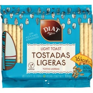 Tostadas ligeras sin azúcares envase 100 g - Diat Radisson