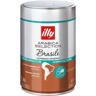 Café molido intenso arábica Selection Brasile Cerrado Mineiro lata 250 g - Illy