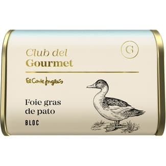 Bloc de foie gras de pato lata 130 g - Club Del Gourmet